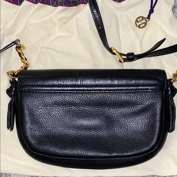 Tory Burch Black Leather Crossbody Bag - Picture 3 of 12